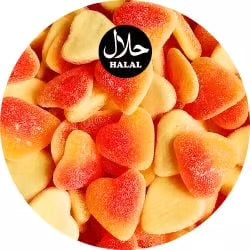 Fizzy Peach Hearts